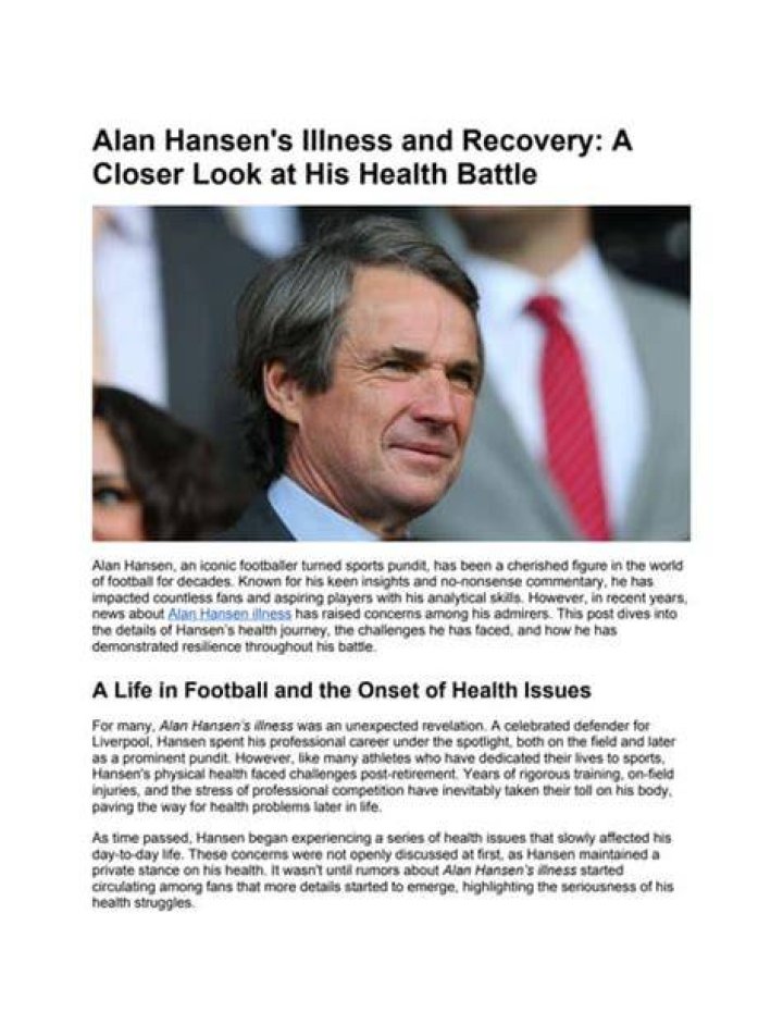 A Closer Look At His Health Struggles
