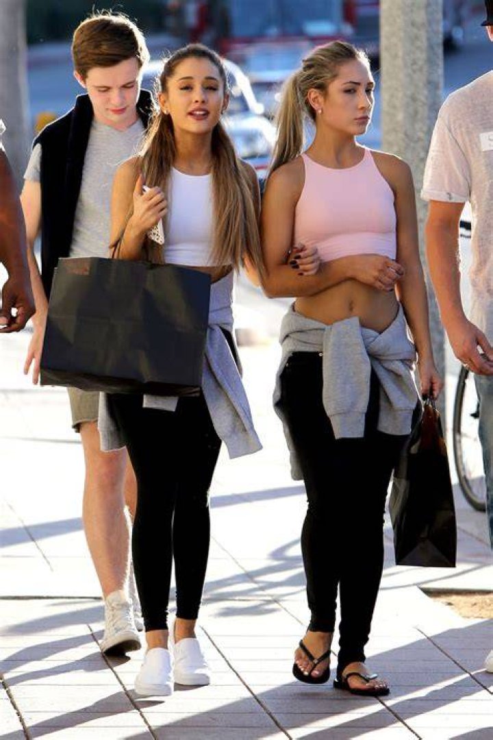 Ariana Grande with a friends out in New York GotCeleb