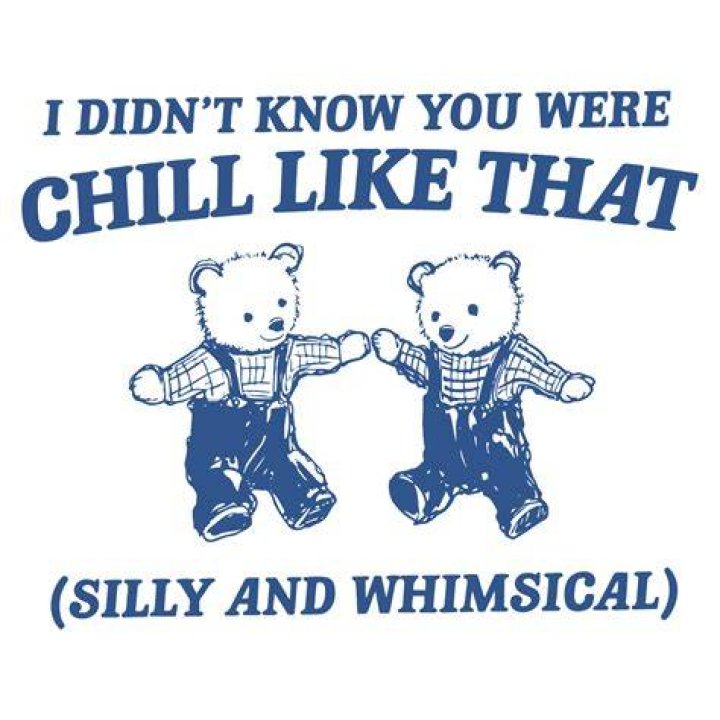 Didnt know you were chill like that Text Sticker TeePublic