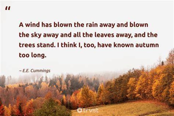 Fall Quotes EE Cummings