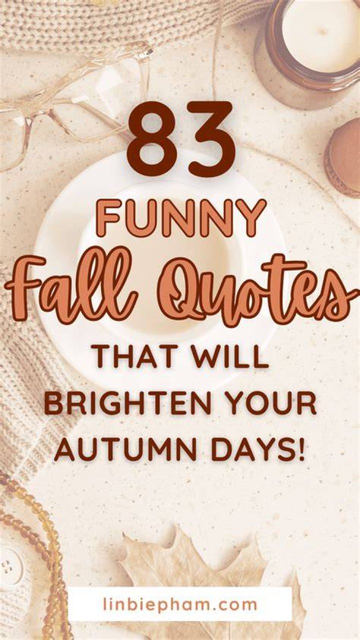 funny fall quote said by the character linus in the tv special it's the great pumpkin, charlie brown