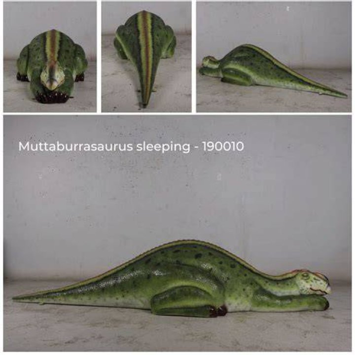Muttaburrasaurus Dinosaur Sleeping Sculptures In Australia