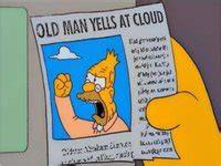 Old Man Yells At Cloud Gif » Otaewns