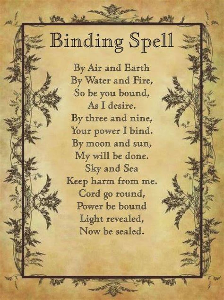 Printable Binding Spell Witches Of The Craft&reg; Witch spell book